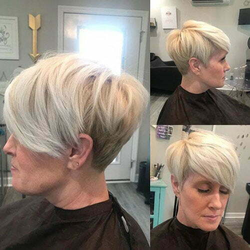 Kurzhaarschnitte für ältere Frauen mit feinem Haar