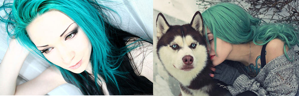 Grün-Haarfarbe-Fantasie-Haarfarbe-Bunt-Haar-Ideen-Cyan-Hellgrün-Haar