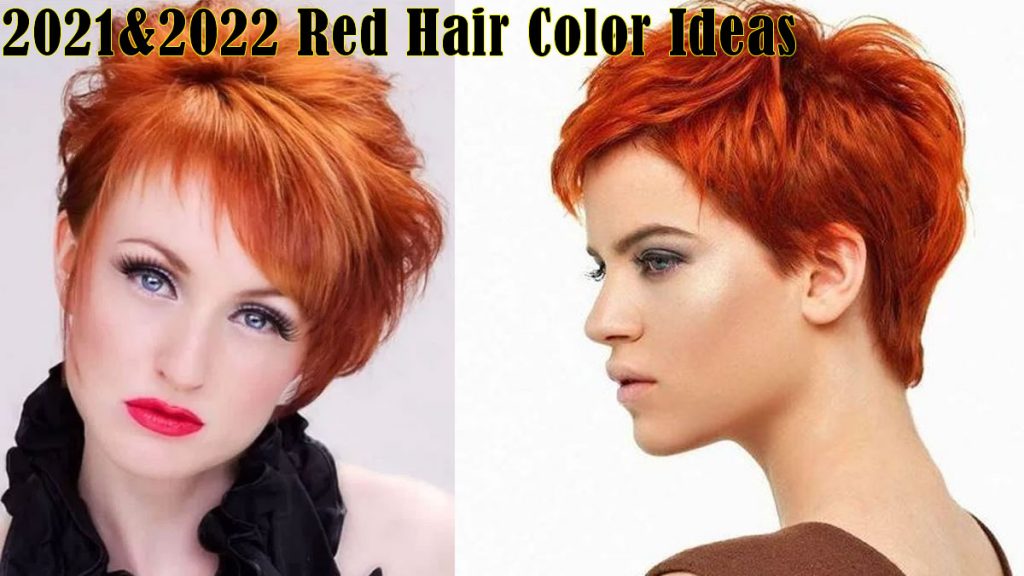 Schattierungen roter Haarfarben in den Jahren 2021-2022