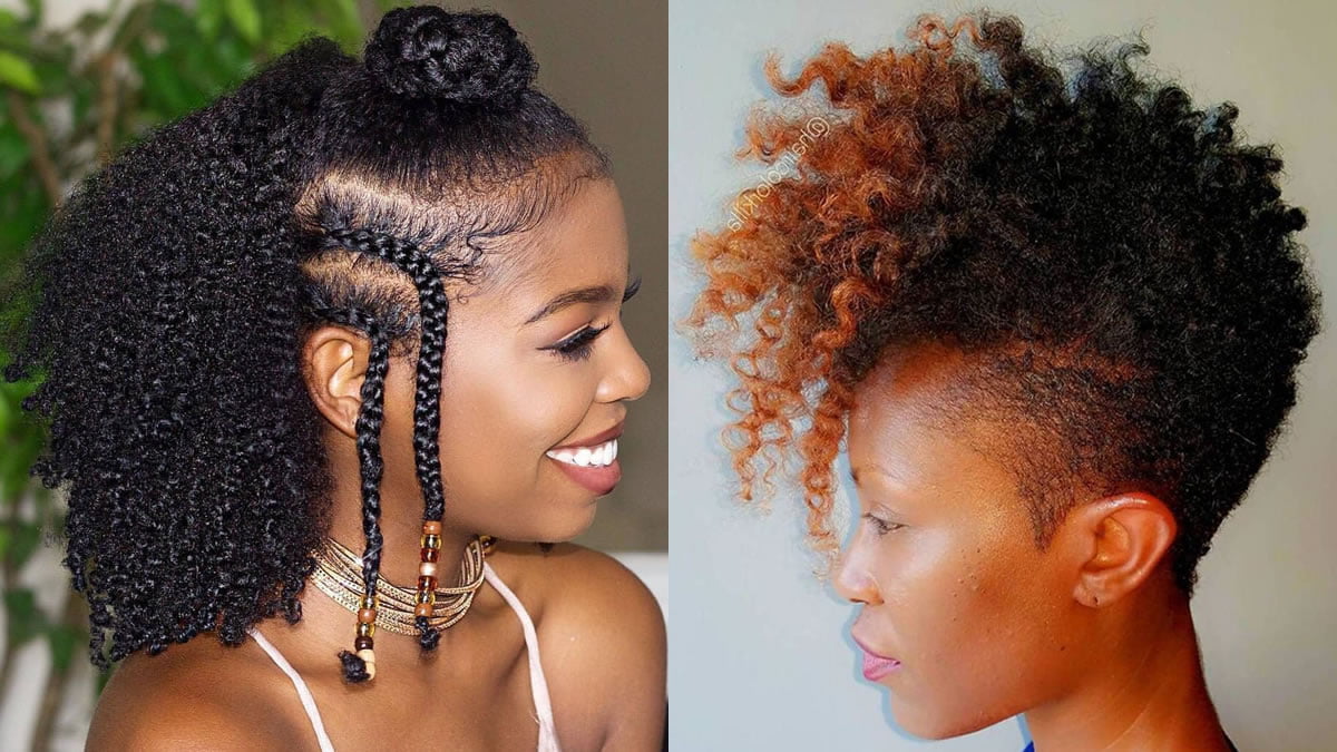 30 einfache natürliche Frisuren für schwarze Frauen
