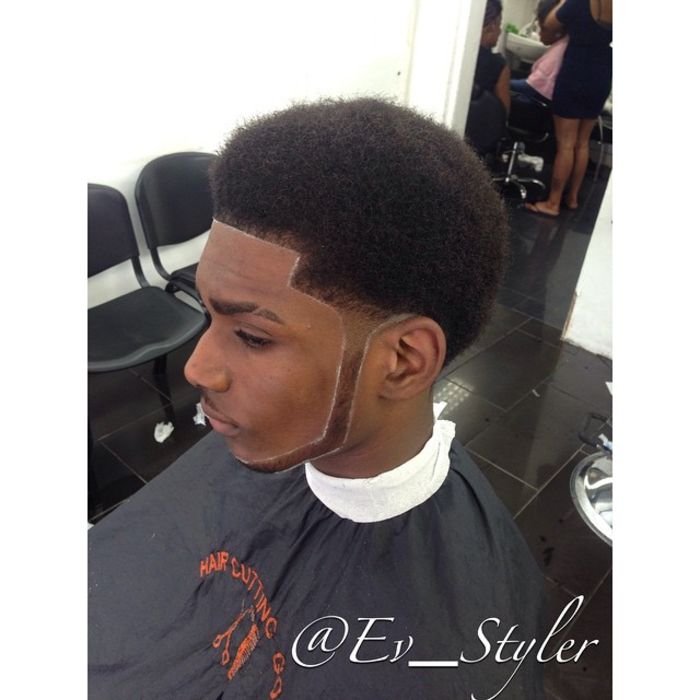 Curly Afro Fade