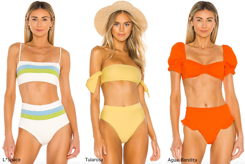 Bademoden-Trends Frühjahr / Sommer 2021: Bikinihosen mit hoher Taille