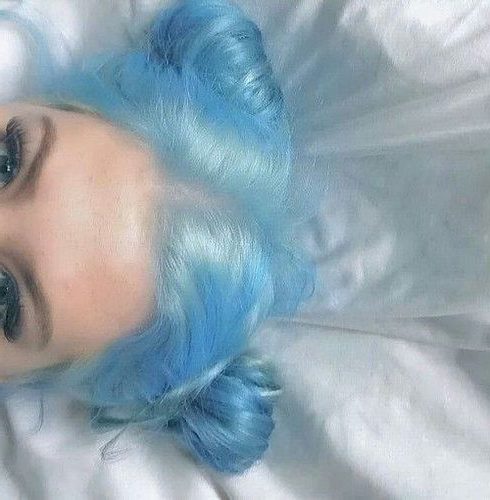 königsblau blau ombre kurzes haar