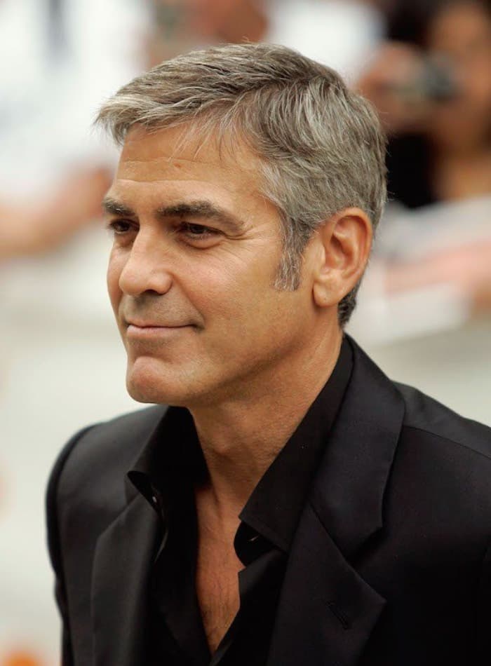 Close Crop George Clooney Haarschnitt