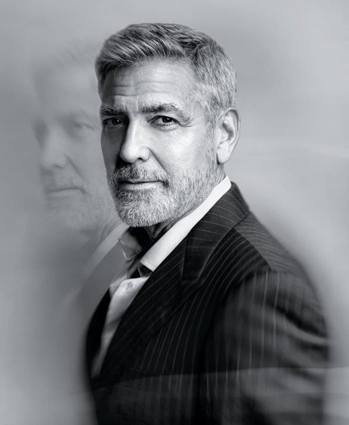 Klassische George Clooney Frisur