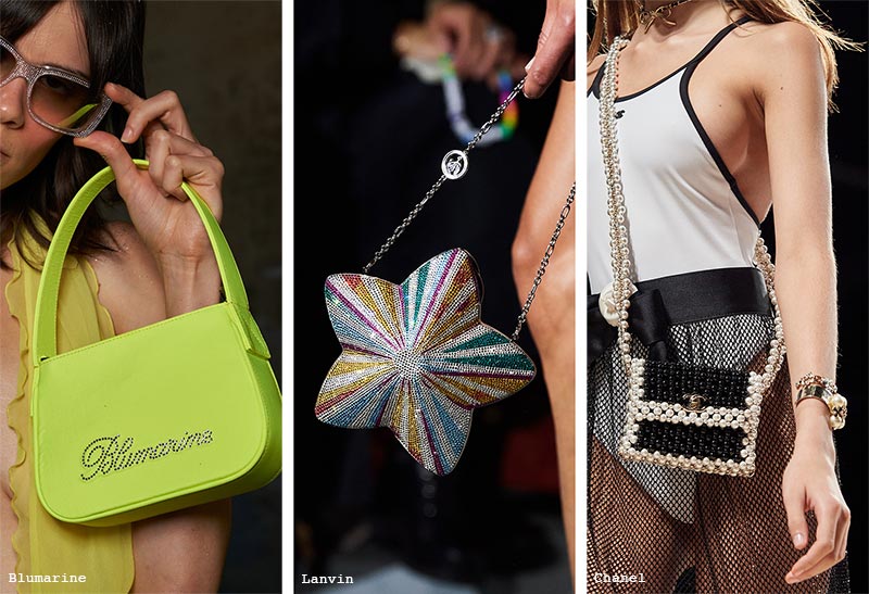Handtaschen-Trends Frühjahr/Sommer 2022: funkelnd verzierte Taschen