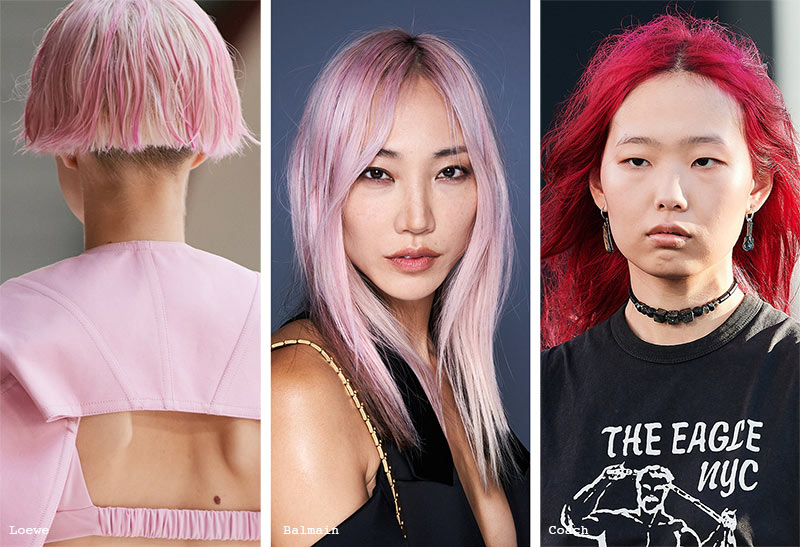 Frisurentrends Frühjahr/Sommer 2022: Pinke Haarfarben
