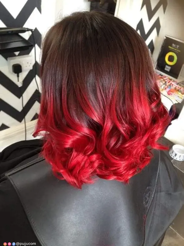 Rotes Balayage-Haar