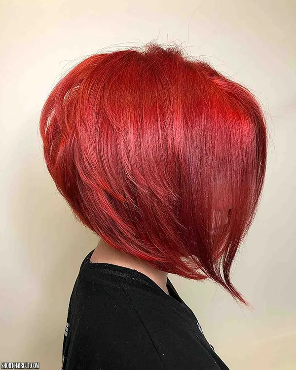 Kurze rote Haare