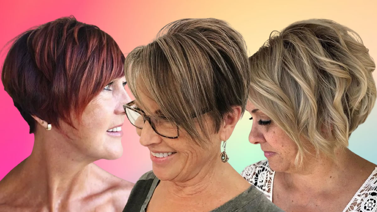 Haarfarben für Frauen über 60 mit kurzen Haaren im Jahr 2022