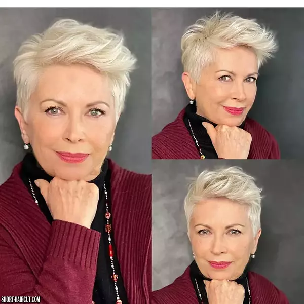 Nette kurze Frisuren für ältere Frauen