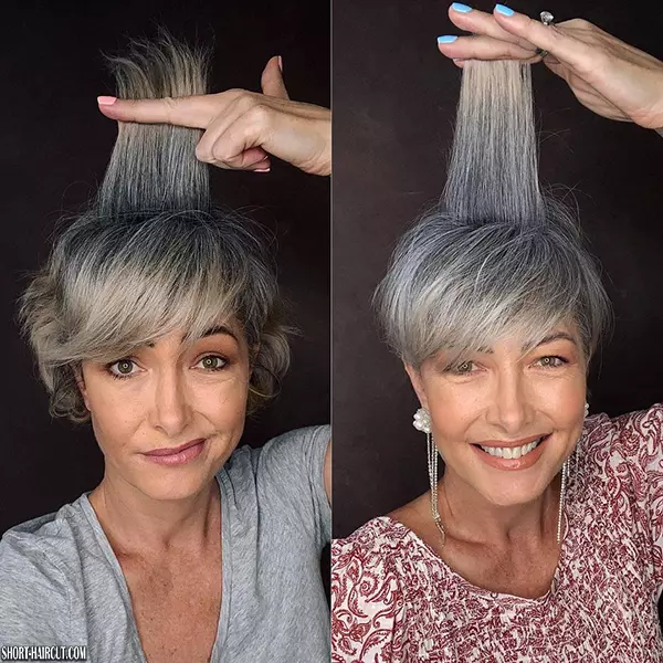 Einfache kurze Frisuren für Frauen über 50
