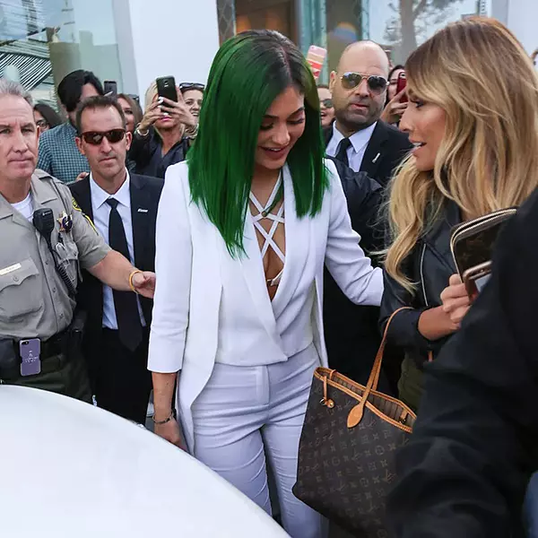 Kylie Jenner Grüne Perücke