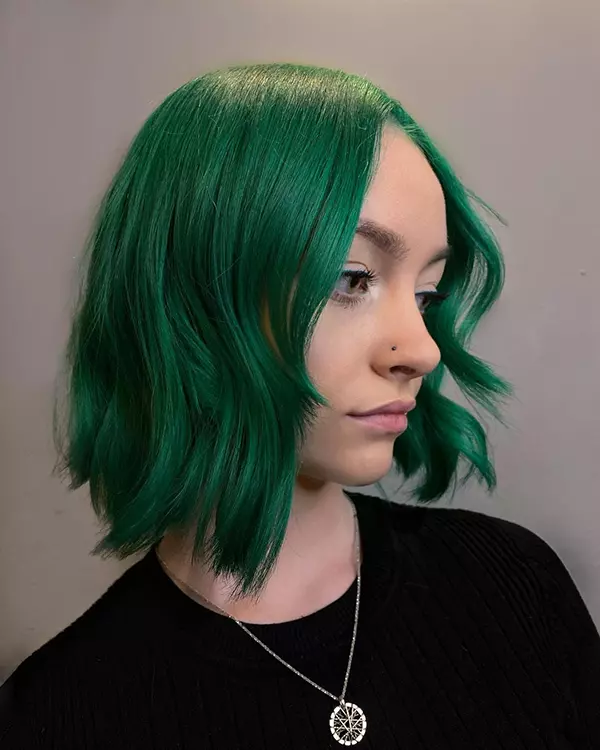 Kurzes Haar Grün