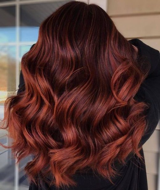 rote Haarfarbe