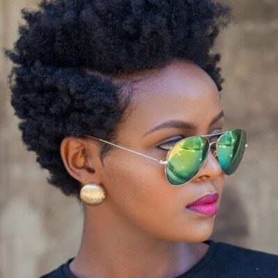 wartungsarme kurze natürliche Haarschnitte für schwarze Frauen