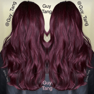 So wählen Sie die beste Haarfarbe für Sie aus – Haarfarbentabelle | Violett Rot | Frisur auf den Punkt