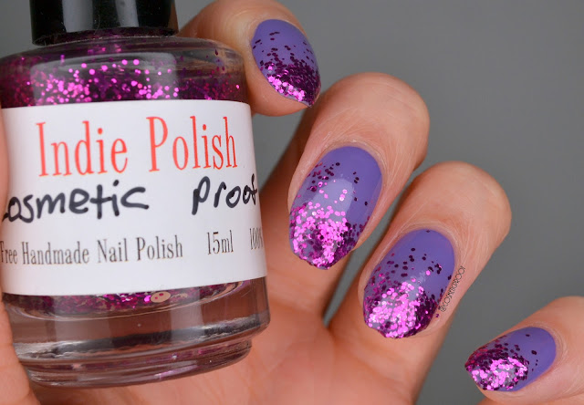Indie Polish Cosmetic Proof Glitter Farbverlauf