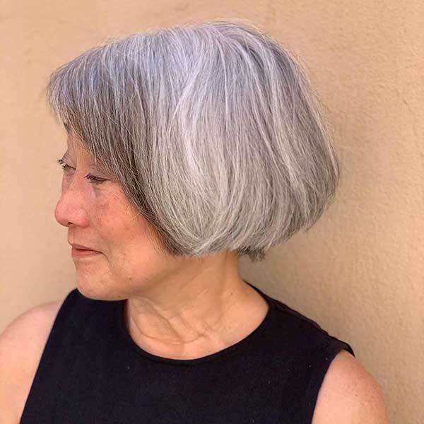 Bob-Haar für ältere Damen