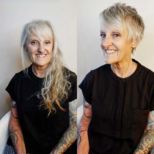 Kurze Frisuren für Frauen über 60
