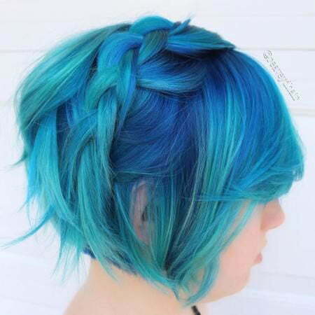 Haarfarbe Blau Fein