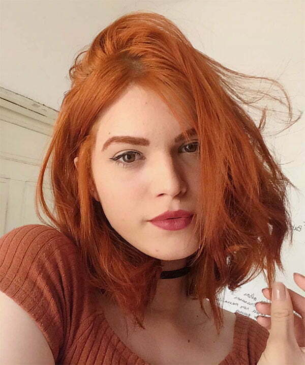Kurze Haarschnitte für rotes Haar