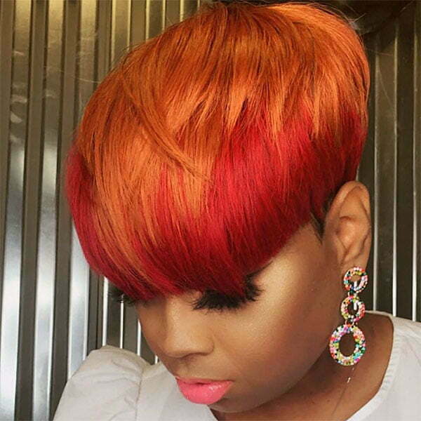 Kurze Frisuren in roter Haarfarbe