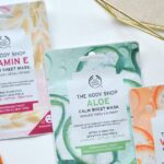 BLATTMASKE |  The Body Shop Blattmasken mit Vitamin E, Aloe und Vitamin C |  Kosmetischer Beweis