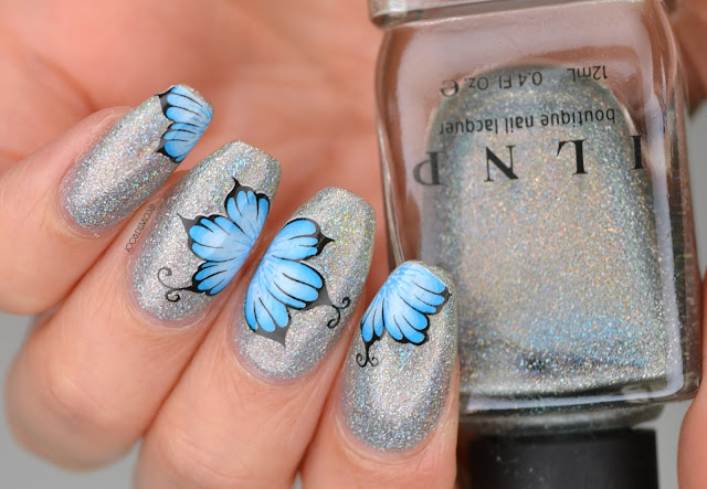 Schmetterlings-Nagelkunst