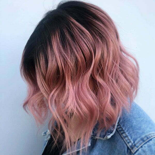 Frisuren für rosa kurzes Haar