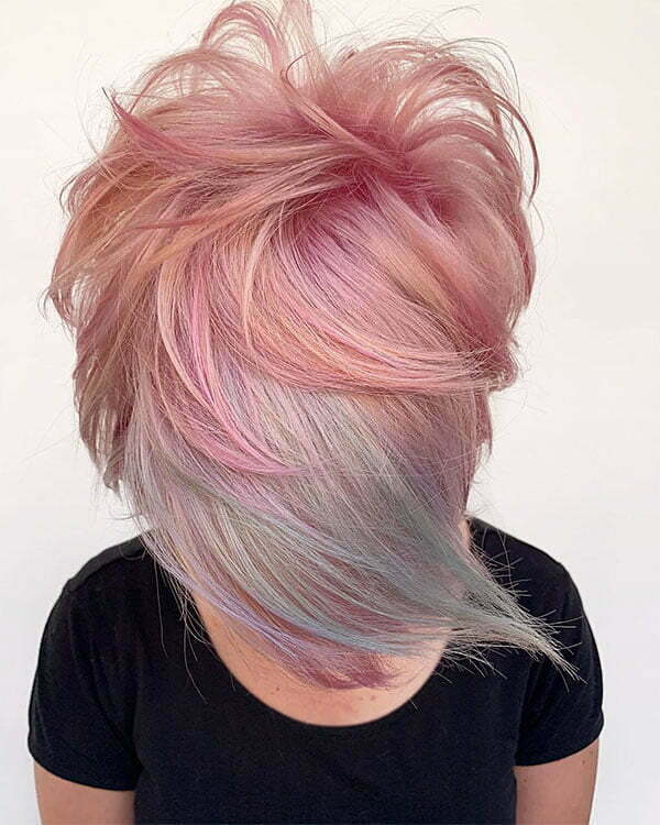 Ideen für kurze rosa Haare