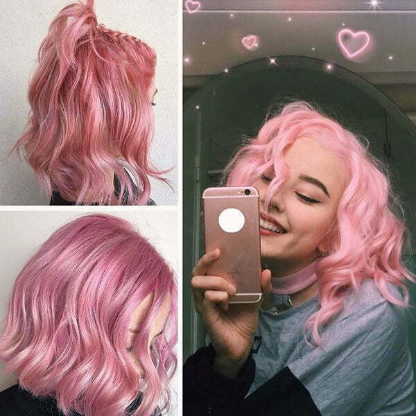 Rosa Haarfarbentrends