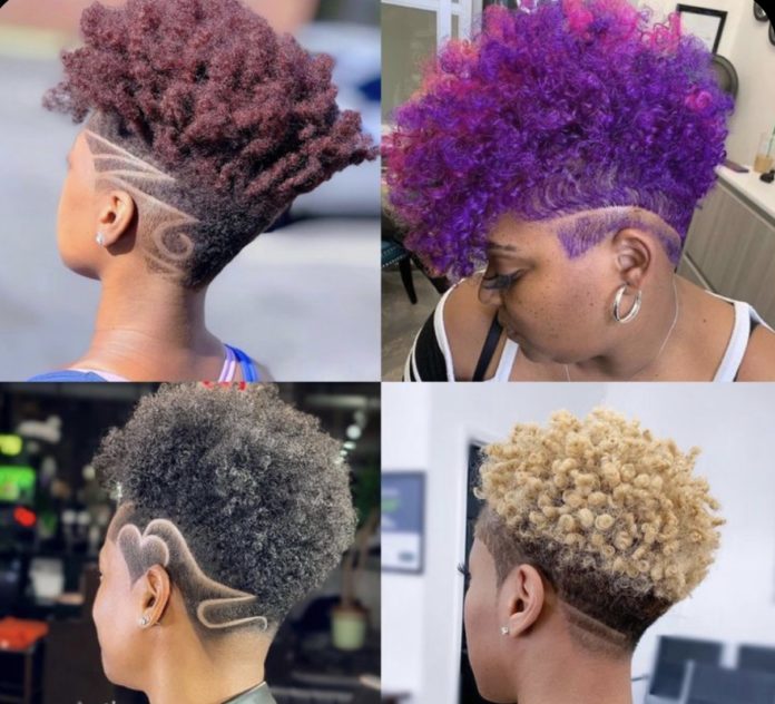 Kurze natürliche Haarschnitte für schwarze Frauen 2023