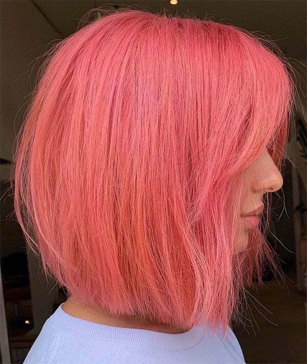 Rosa Haarfarben für kurzes Haar