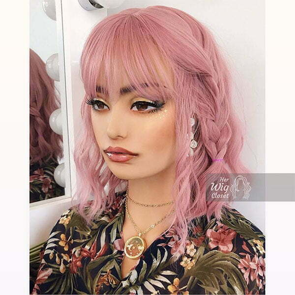coole rosa Haarfarbe