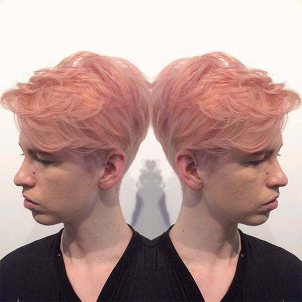 Rosa Haarfarben-Stile