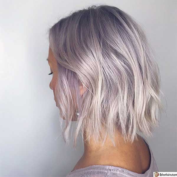 Lavendelgraues kurzes Haar