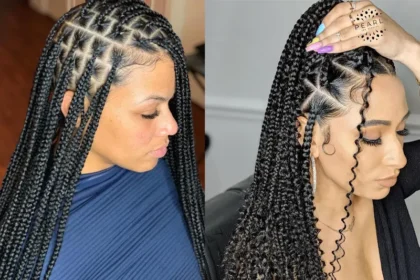 pictures of knotless braids for women