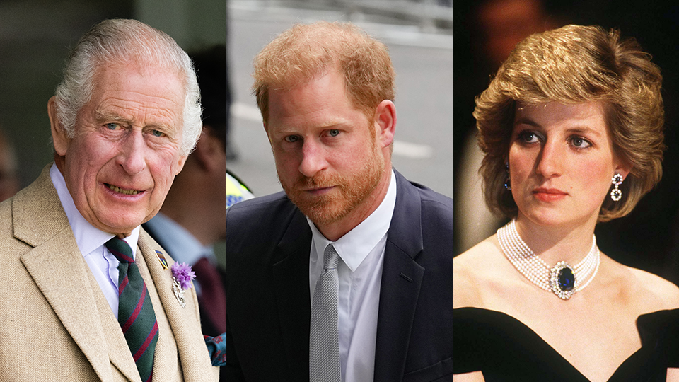 König Charles, Prinz Harry und Prinzessin Diana