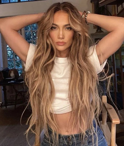 Jennifer Lopez lange Frisur