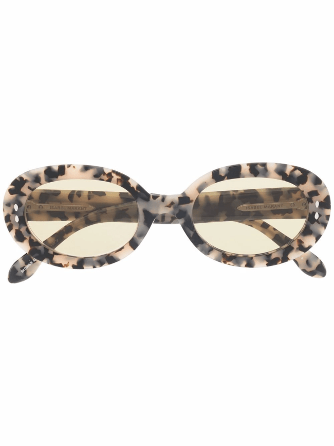 Runde Schildpatt-Sonnenbrille von Isabel Marant Eyewear