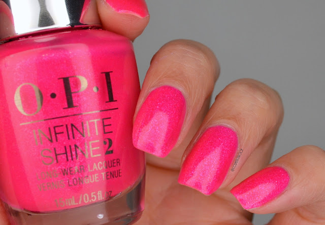 OPI Infinite Shine Exercise Your Brights Swatch