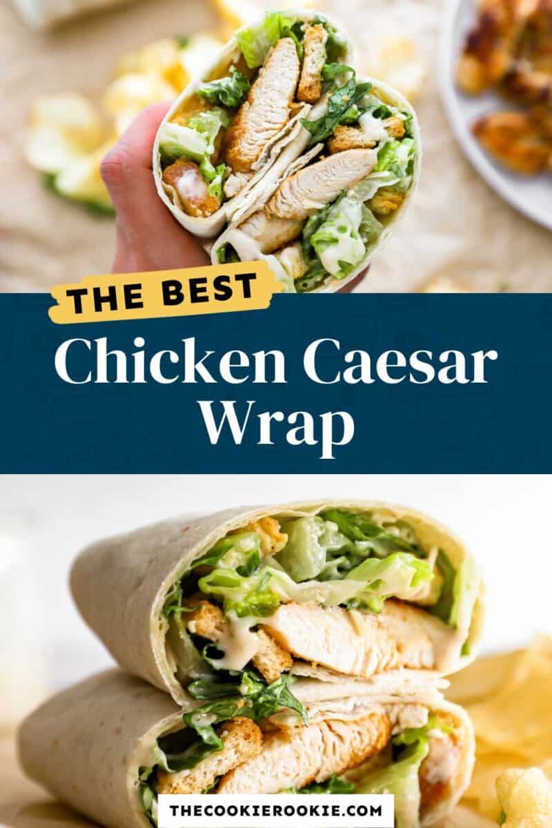 Der beste Hühnchen-Caesar-Wrap.