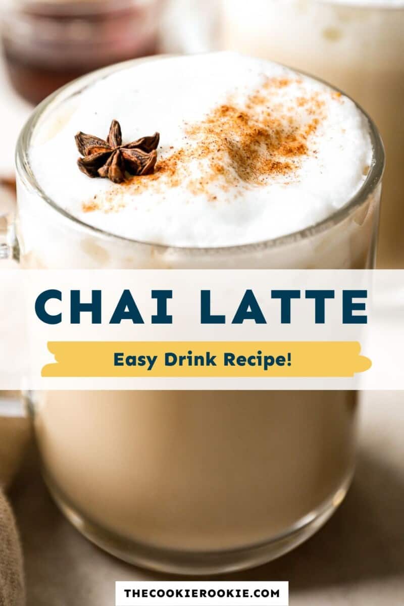 Rezept für ein einfaches Chai-Latte-Getränk.